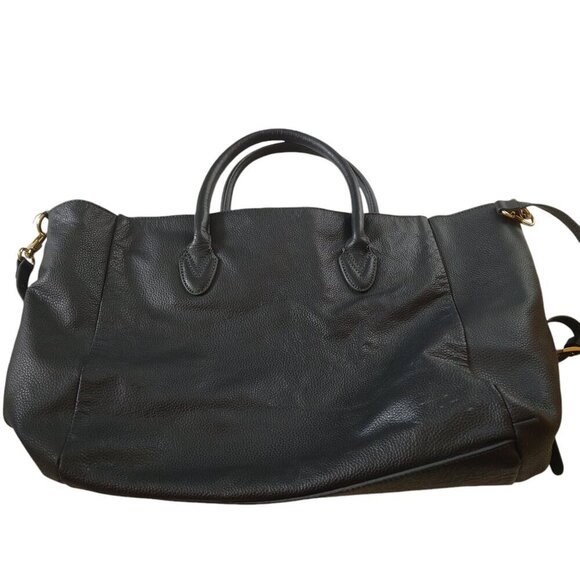 B-low The Belt Mila Blue Pebbled Leather Double Strap Crossbody Tote Bag Purse - Picture 8 of 8